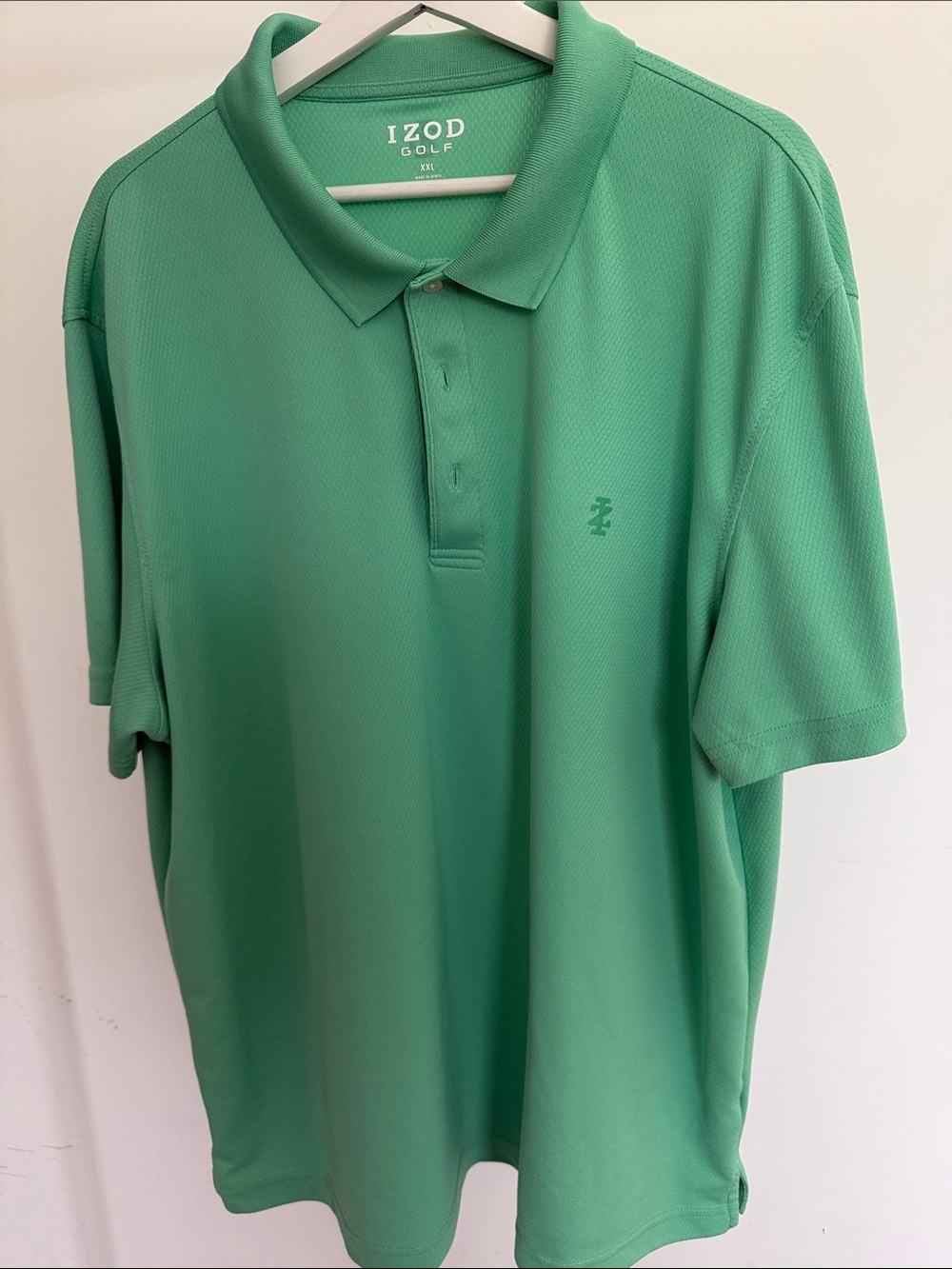 Izod Green Short-Sleeve Golf Polo